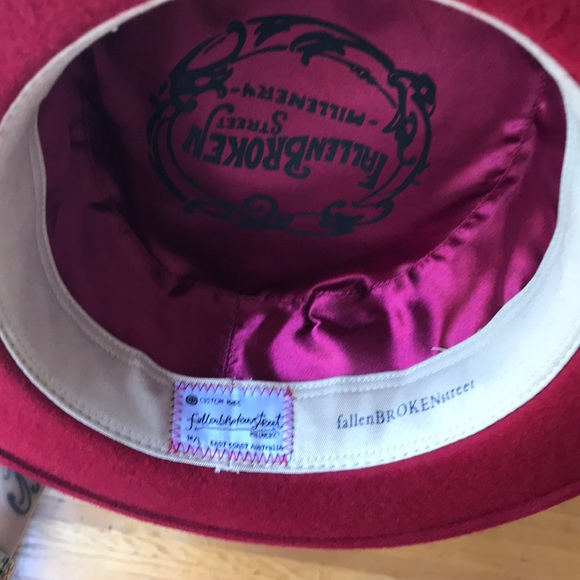 Red Felt Hat by Fallen Broken Street - Picture 3 of 3